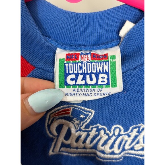 Vintage Patriots Outfit NFL Toddler Touchdown Club Sz 24 M Baby One Piece Jumper - Picture 6 of 7